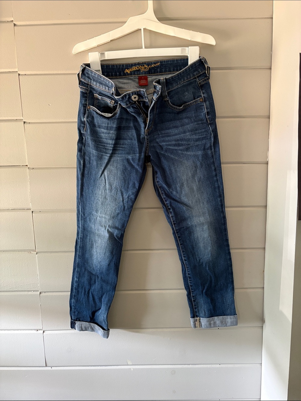 Arizona Jean Company Cropped Blue Denim Jeans